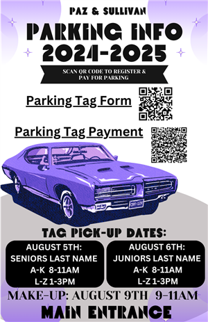 QR Codes for parking forms and tag pick updates